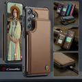 Samsung Galaxy S25 FE Caseme C22 Kotelo RFID-korttilompakko - ruskea