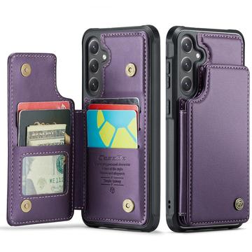 Samsung Galaxy S25 FE Caseme C22 Kotelo RFID-korttilompakko - Violetti