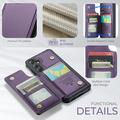 Samsung Galaxy S25 FE Caseme C22 Kotelo RFID-korttilompakko - Violetti