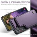 Samsung Galaxy S25 FE Caseme C22 Kotelo RFID-korttilompakko - Violetti