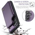 Samsung Galaxy S25 FE Caseme C22 Kotelo RFID-korttilompakko - Violetti