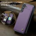 Samsung Galaxy S25 FE Caseme C22 Kotelo RFID-korttilompakko - Violetti