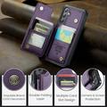 Samsung Galaxy S25 FE Caseme C22 Kotelo RFID-korttilompakko - Violetti