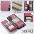 Samsung Galaxy S25 FE Caseme C22 Kotelo RFID-korttilompakko - punainen