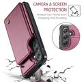 Samsung Galaxy S25 FE Caseme C22 Kotelo RFID-korttilompakko - punainen