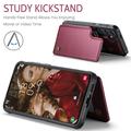 Samsung Galaxy S25 FE Caseme C22 Kotelo RFID-korttilompakko - punainen