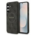Samsung Galaxy S25 FE Guess 4G värillinen rengaskotelo - MagSafe-yhteensopiva - Musta