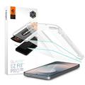 Samsung Galaxy S25 FE Spigen Glas.tR EZ Fit Pro karkaistu suojalasi - 2 Kpl. - Kirkas