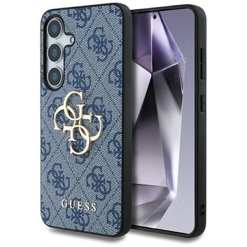 Samsung Galaxy S25 Guess 4G Big Metal Logo Hybridikotelo - Sininen