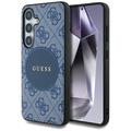Samsung Galaxy S25 Guess 4G Round Patch Classic Logo Kotelo - MagSafe-yhteensopiva - sininen