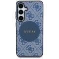 Samsung Galaxy S25 Guess 4G Round Patch Classic Logo Kotelo - MagSafe-yhteensopiva - sininen