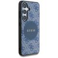 Samsung Galaxy S25 Guess 4G Round Patch Classic Logo Kotelo - MagSafe-yhteensopiva - sininen