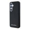 Samsung Galaxy S25 Karl Lagerfeld Saffiano Metal Logo -kotelo - musta