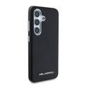 Samsung Galaxy S25 Karl Lagerfeld Saffiano Metal Logo -kotelo - musta