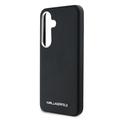 Samsung Galaxy S25 Karl Lagerfeld Saffiano Metal Logo -kotelo - musta