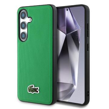 Samsung Galaxy S25 Lacoste Iconic Petit Pique Woven Logo kotelo - MagSafe-yhteensopiva