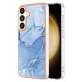 Samsung Galaxy S25 Marble Pattern Galvanoitu TPU-Suojakotelo