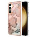 Samsung Galaxy S25 Marble Pattern Galvanoitu TPU-Suojakotelo