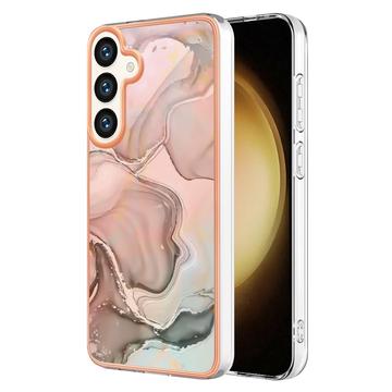 Samsung Galaxy S25 Marble Pattern Galvanoitu TPU-Suojakotelo