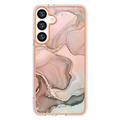 Samsung Galaxy S25 Marble Pattern Galvanoitu TPU-Suojakotelo