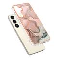 Samsung Galaxy S25 Marble Pattern Galvanoitu TPU-Suojakotelo