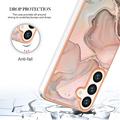 Samsung Galaxy S25 Marble Pattern Galvanoitu TPU-Suojakotelo
