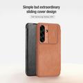 Samsung Galaxy S25 Nillkin Qin Pro Lompakkokotelo - Ruskea