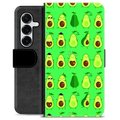 Samsung Galaxy S25+ Premium Lompakkokotelo - Avokado-kuvio