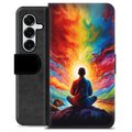 Samsung Galaxy S25+ Premium Lompakkokotelo - Meditaatio