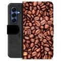 Samsung Galaxy S25 Premium Lompakkokotelo - Kahvipavut