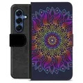 Samsung Galaxy S25 Premium Lompakkokotelo - Värikäs Mandala