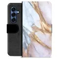 Samsung Galaxy S25 Premium Lompakkokotelo - Elegantti Marmori