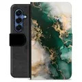 Samsung Galaxy S25 Premium Lompakkokotelo - Jade Marmori