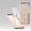 Samsung Galaxy S25 Ringke Liquid Silicone MagSafe Kotelo - Vaaleanpunaista Hiekkaa