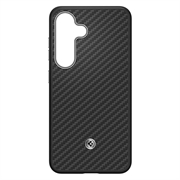 Samsung Galaxy S25 Spigen Enzo Aramid kotelo GP-FPS931PGABW - musta / hopea