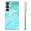 Samsung Galaxy S25 TPU Suojakuori - Sininen Marmori