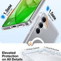Samsung Galaxy S25 Torras X-Shock MagSafe TPU kotelo - läpinäkyvä