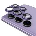Samsung Galaxy S25 Ultra Hat Prince Full Cover Kameralinssin Panssarilasi Suojus - Harmaa