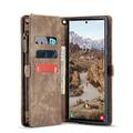 Samsung Galaxy S25 Ultra Caseme 008 2-in-1 Multifunctional Lompakkokotelo - Ruskea