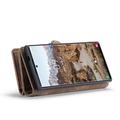 Samsung Galaxy S25 Ultra Caseme 008 2-in-1 Multifunctional Lompakkokotelo - Ruskea
