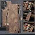 Samsung Galaxy S25 Ultra Caseme 008 2-in-1 Multifunctional Lompakkokotelo - Ruskea