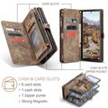 Samsung Galaxy S25 Ultra Caseme 008 2-in-1 Multifunctional Lompakkokotelo - Ruskea