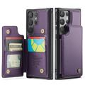 Samsung Galaxy S25 Ultra Caseme C22 Kotelo RFID-korttilompakko - Violetti