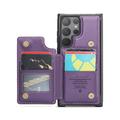 Samsung Galaxy S25 Ultra Caseme C22 Kotelo RFID-korttilompakko - Violetti