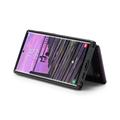 Samsung Galaxy S25 Ultra Caseme C22 Kotelo RFID-korttilompakko - Violetti