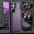 Samsung Galaxy S25 Ultra Caseme C22 Kotelo RFID-korttilompakko - Violetti