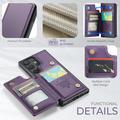 Samsung Galaxy S25 Ultra Caseme C22 Kotelo RFID-korttilompakko - Violetti
