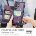 Samsung Galaxy S25 Ultra Caseme C22 Kotelo RFID-korttilompakko - Violetti