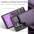 Samsung Galaxy S25 Ultra Caseme C22 Kotelo RFID-korttilompakko - Violetti