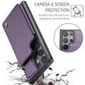 Samsung Galaxy S25 Ultra Caseme C22 Kotelo RFID-korttilompakko - Violetti